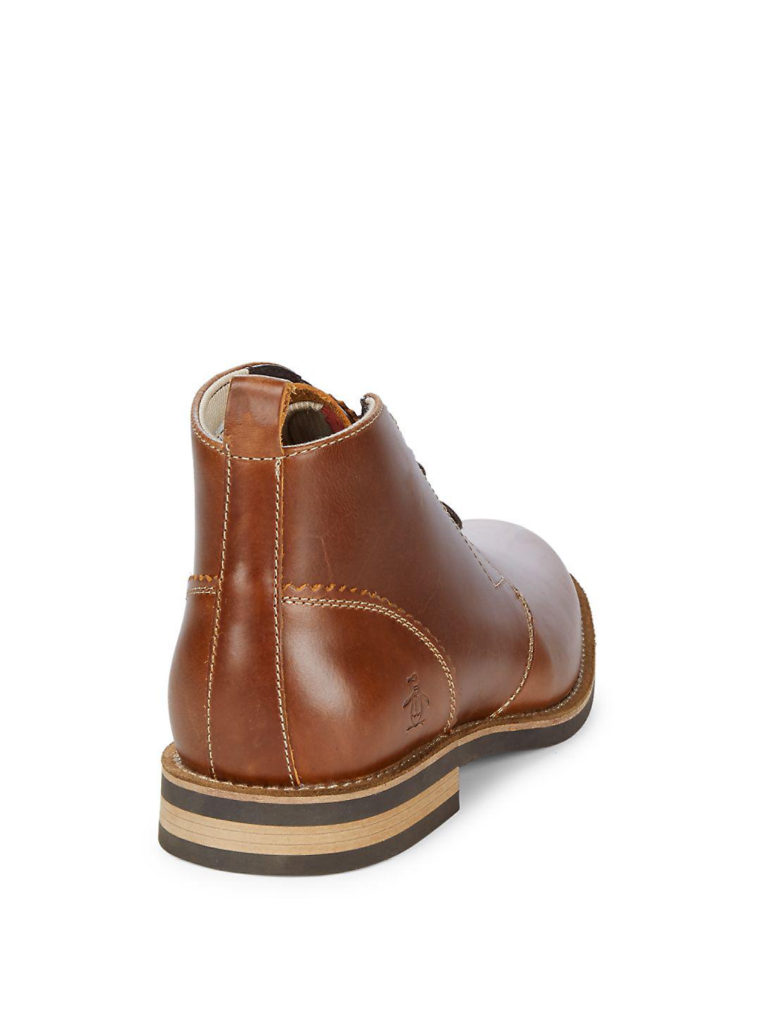 original penguin monty chukka boot brown