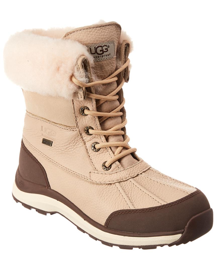 women's adirondack round toe leather & suede waterproof booties