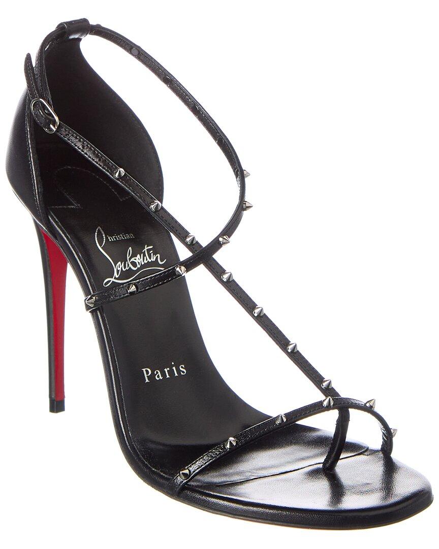 Christian Louboutin Sandals RIOJANA SPIKES 100 Strappy Studded Heels Shoes  42
