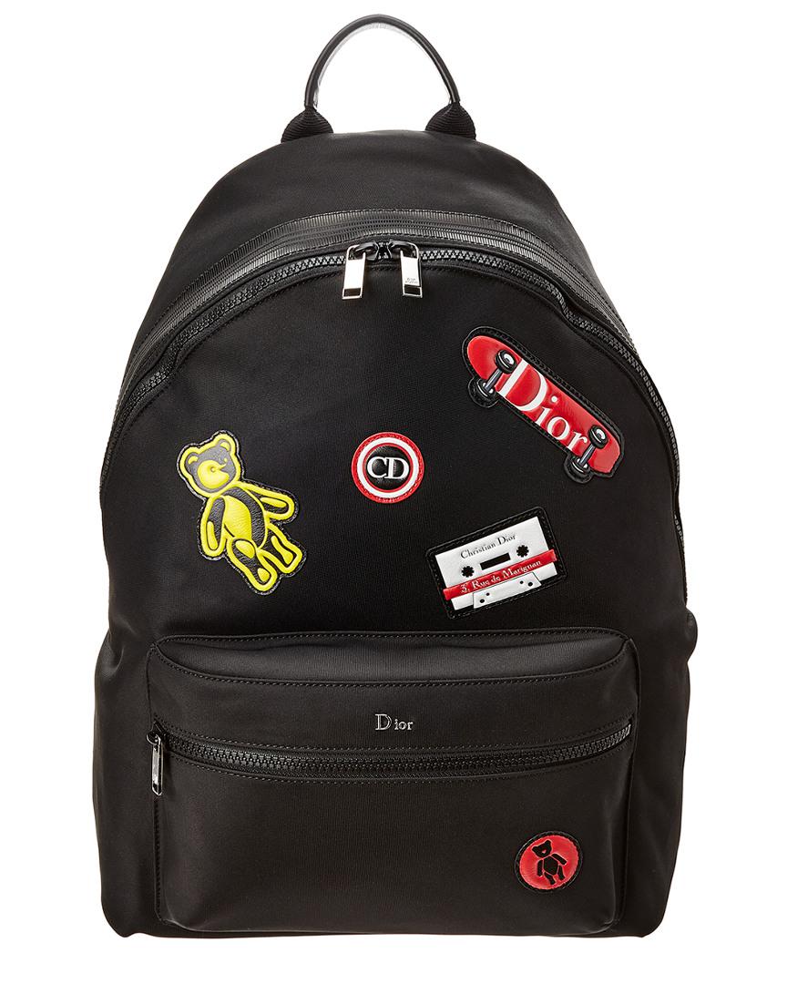 dior black backpack