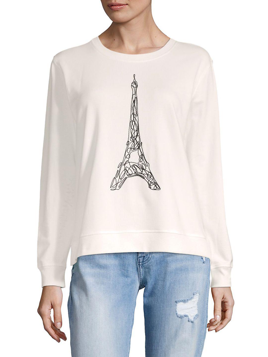 Cotton Corded Eiffel Tower Sweater 