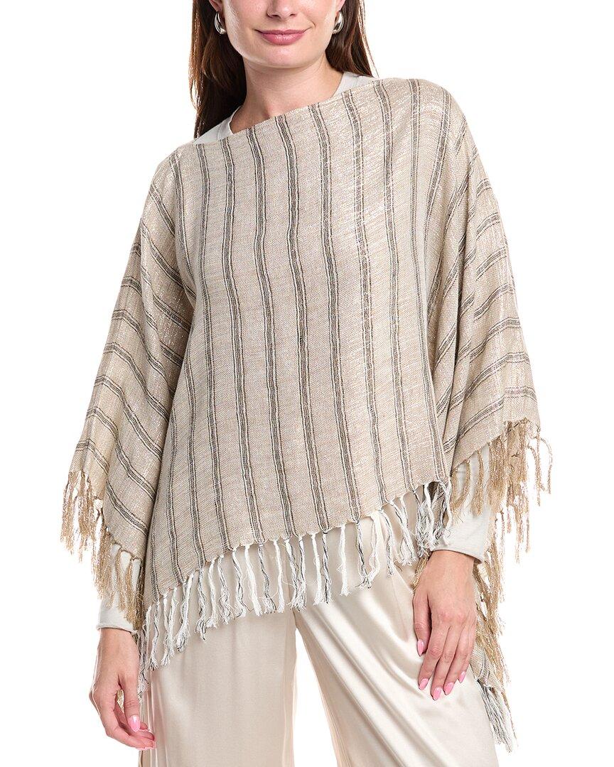 ポンチョ・ケープ Brunello Cucinelli Linen And Silk Blend Poncho With Sequins BRUNELLO CUCINELLI Printed silk-voile poncho | NET-A-PORTER