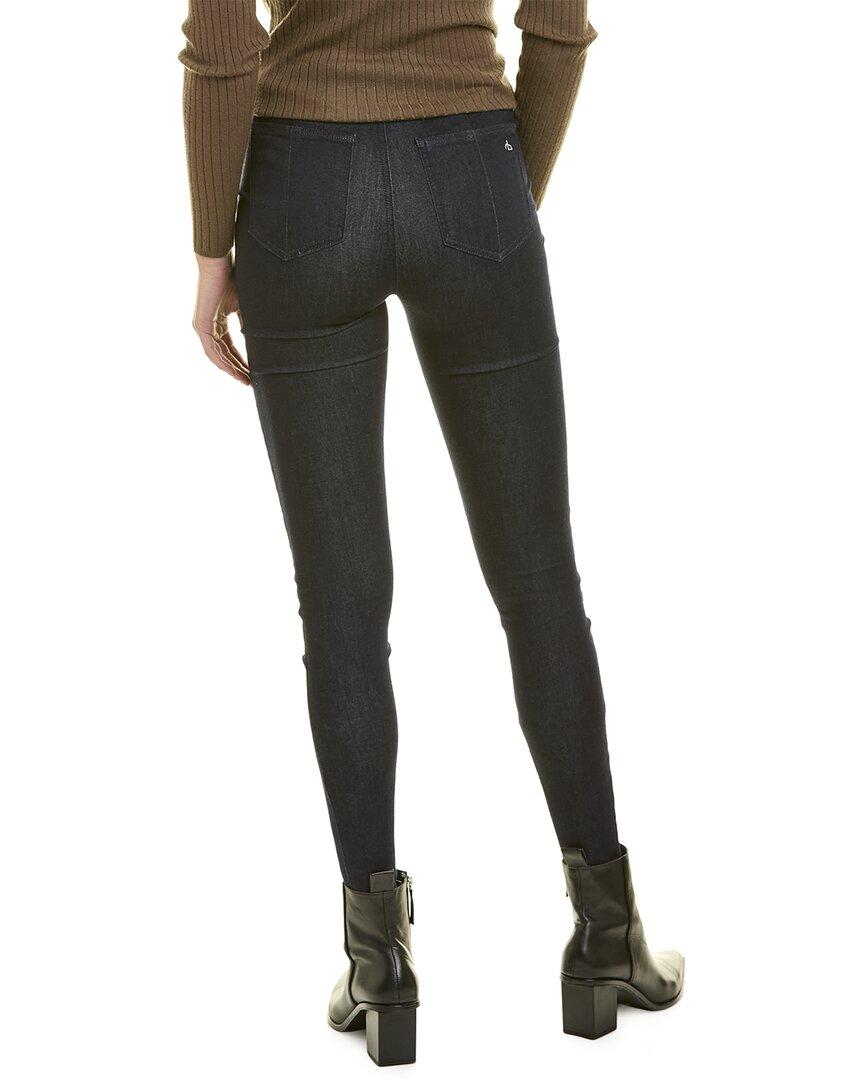 Rag & Bone Nina Cropped Cotton-blend Velvet Skinny Pants in Black Womens Clothing Trousers Slacks and Chinos Skinny trousers 
