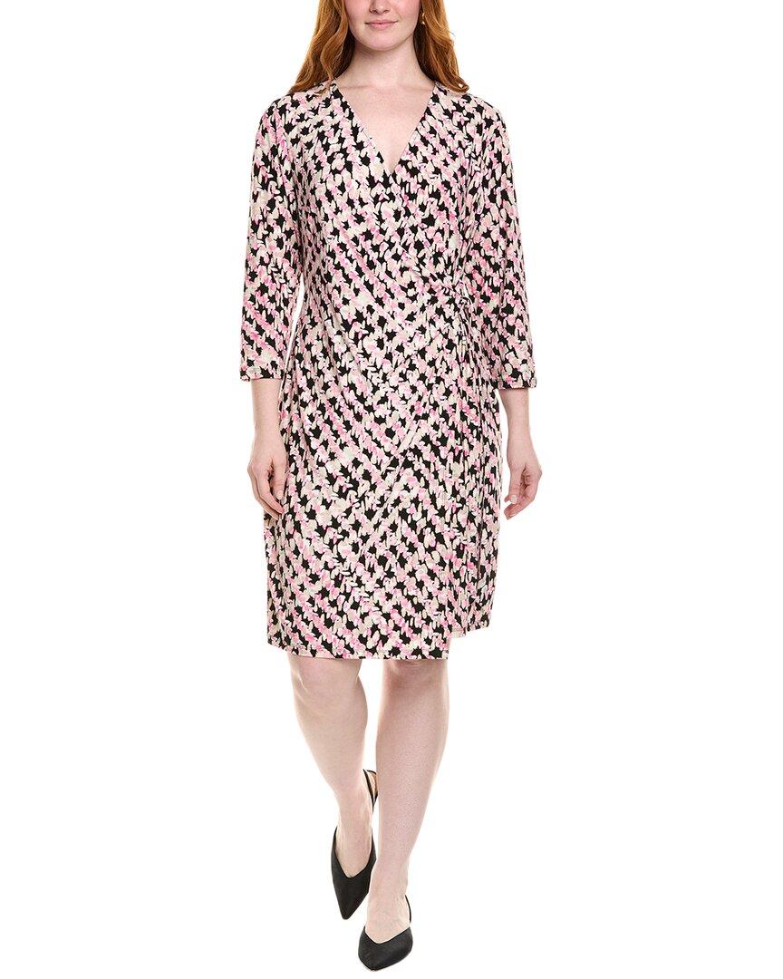 white christmas dresses Anne Klein Polka Dot Bracelet Sleeve Wrap Dress Anne Black/Anne White