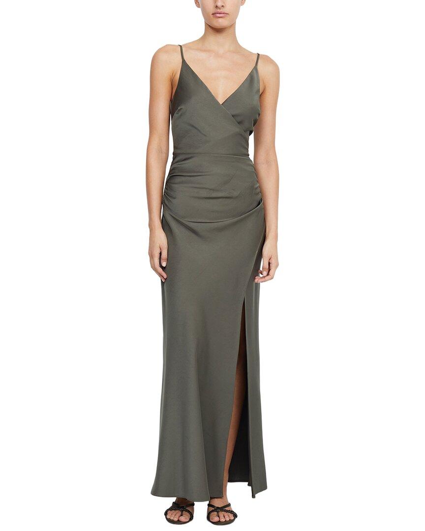 bec and bridge green silk dress Bec + Bridge Hacie Maxi Dress in Avocado