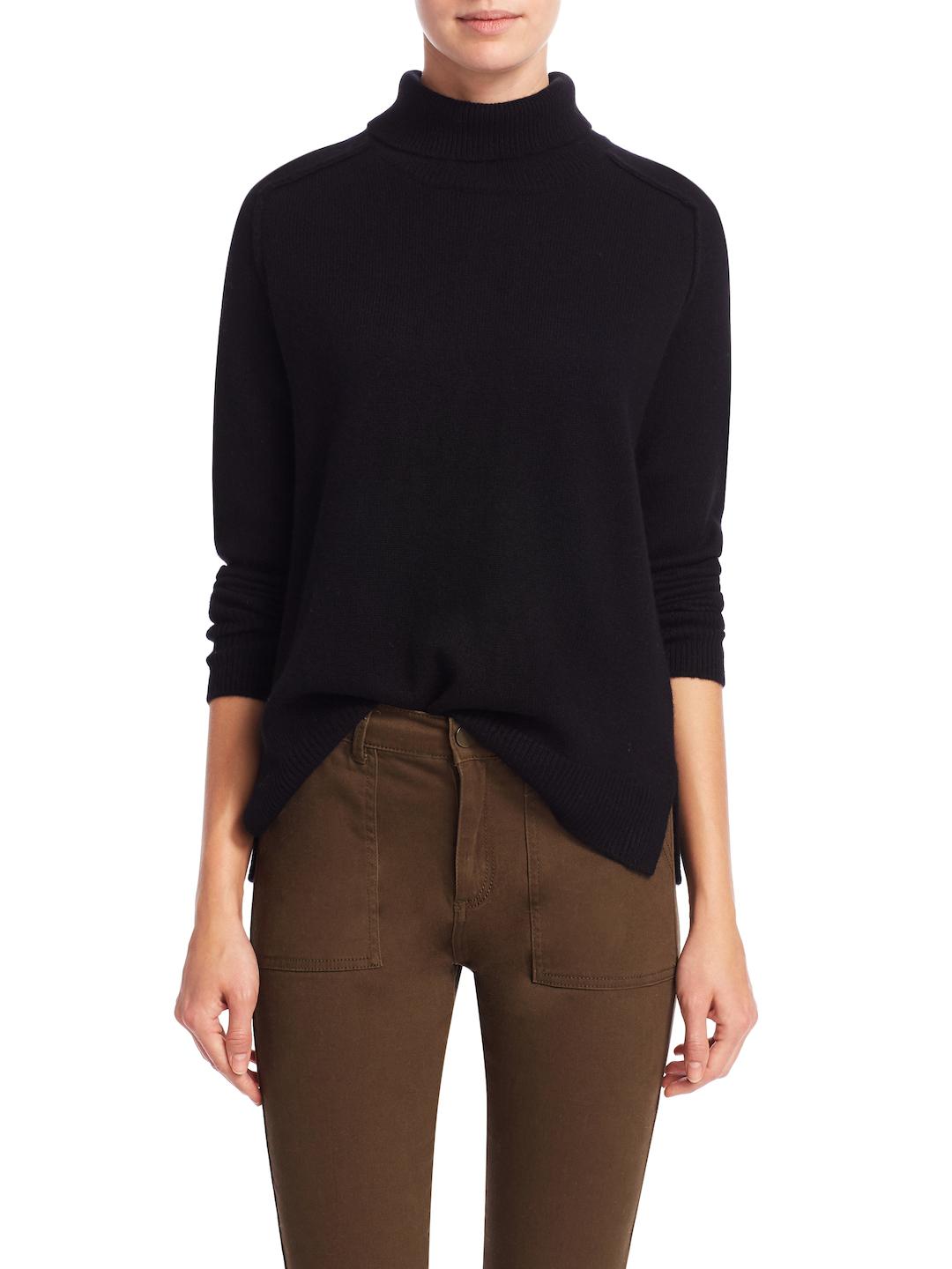 black turtleneck cashmere