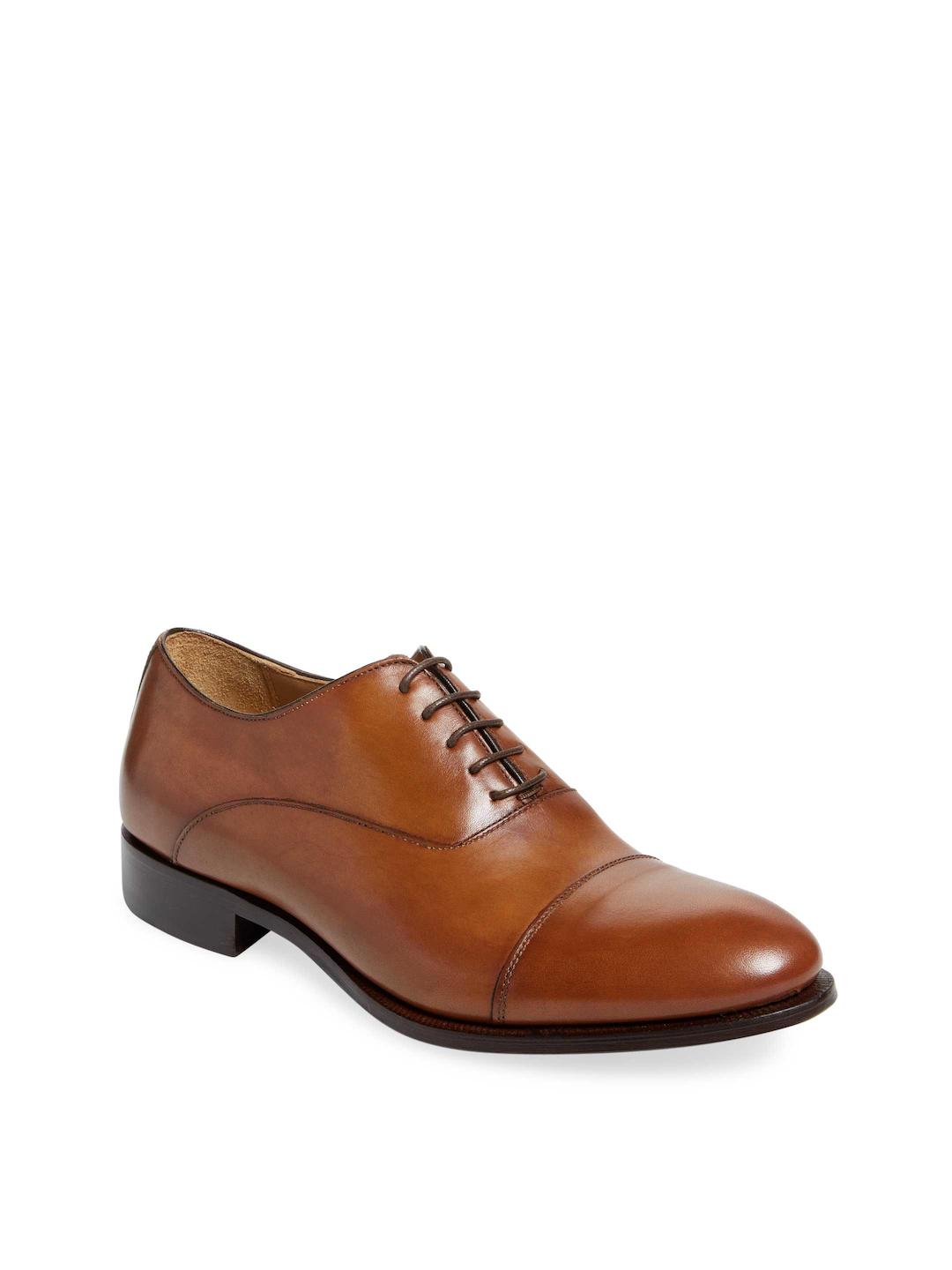 gordon rush cap toe leather oxford