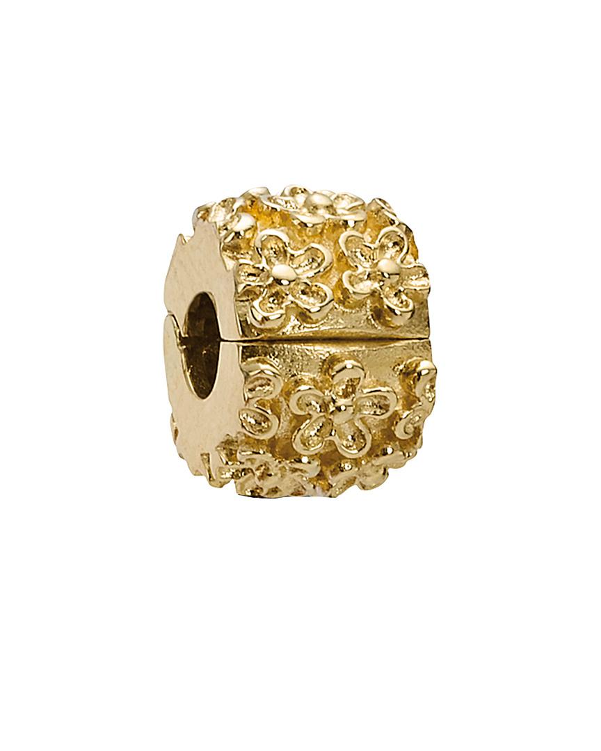 PANDORA Golden Flower 14k Clip Charm in Metallic Lyst