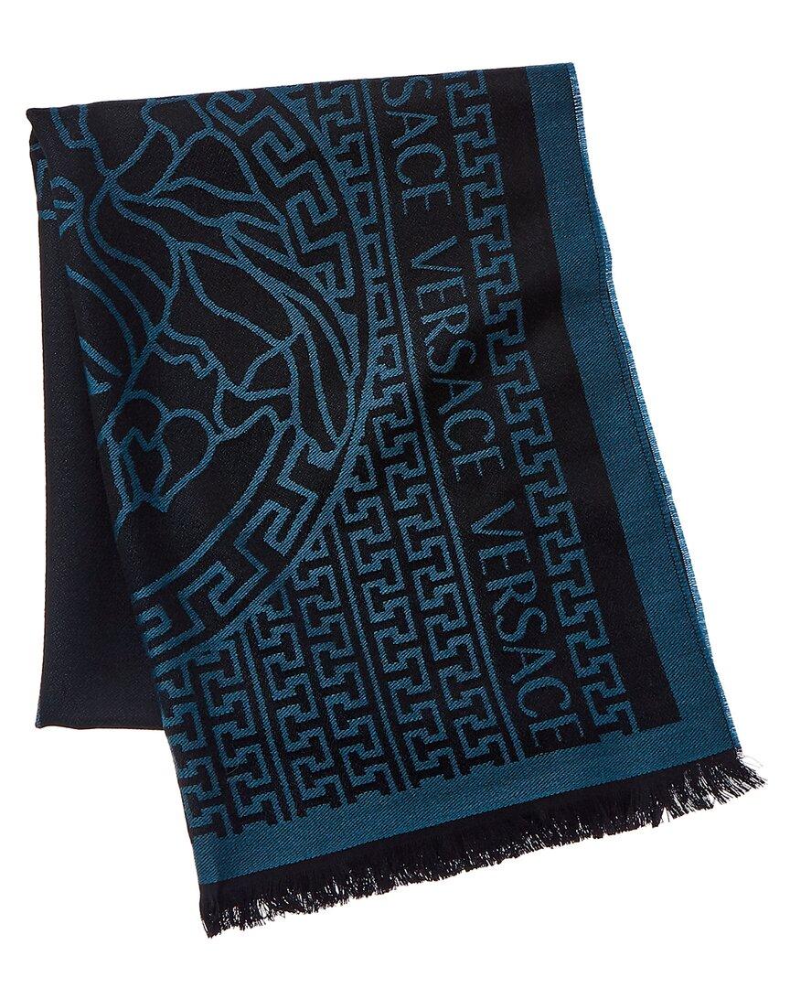 blue versace scarf