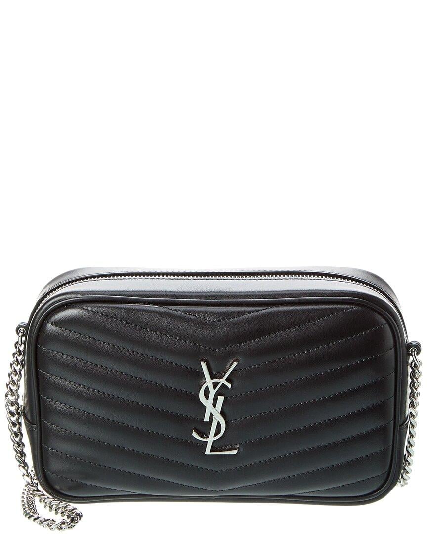 Lou Quilted Leather Camera Bag in Black - Saint Laurent