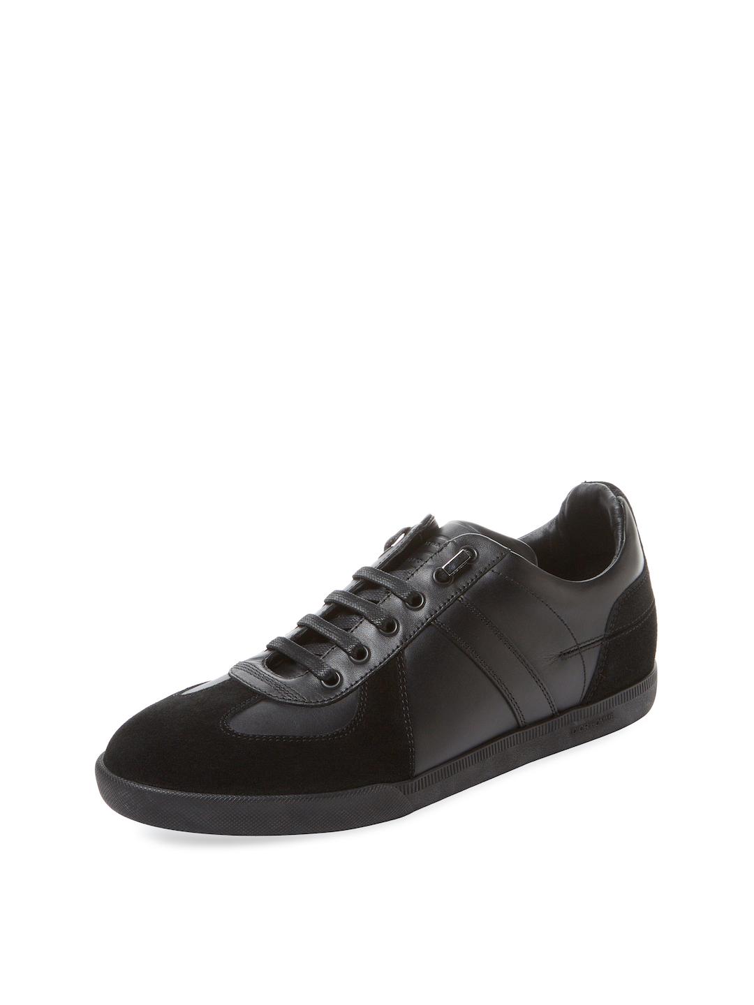 Dior Homme Leather Cd Low Top Sneaker in Black for Men | Lyst