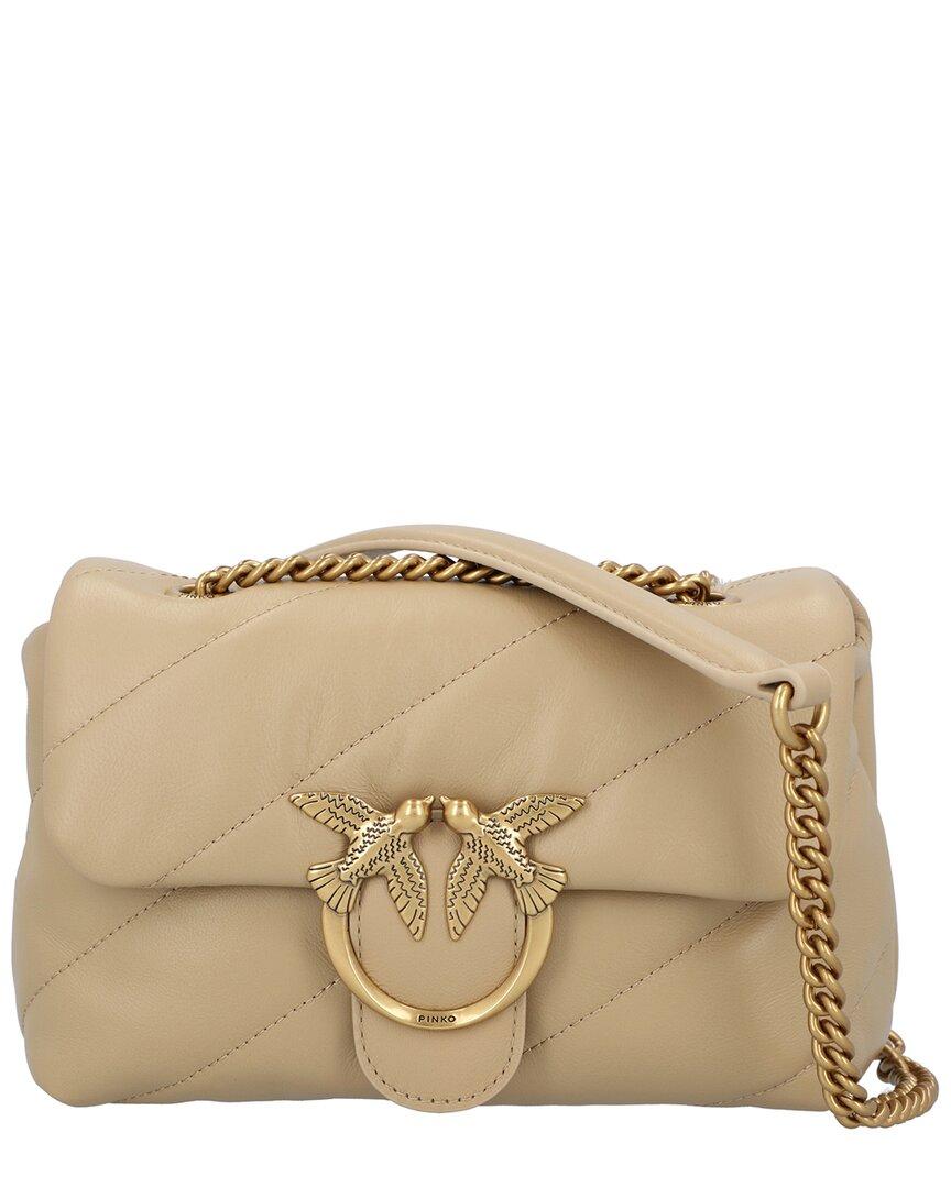 Pinko Leather Crossbody in Natural Lyst