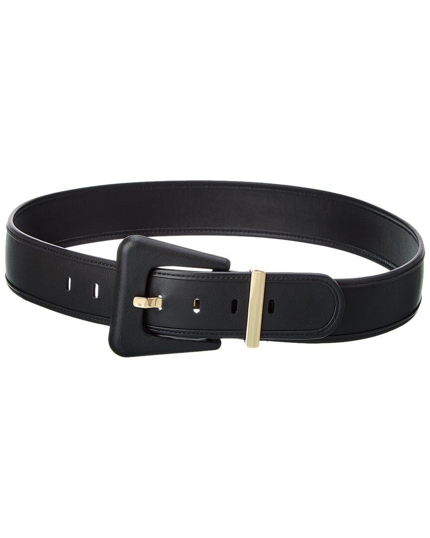 Cabi Black Genuine Leather Belt Gold Hardware Large Wide Buckle 4802 CAbi Wide Belts for Women for sale | eBay main image 2
