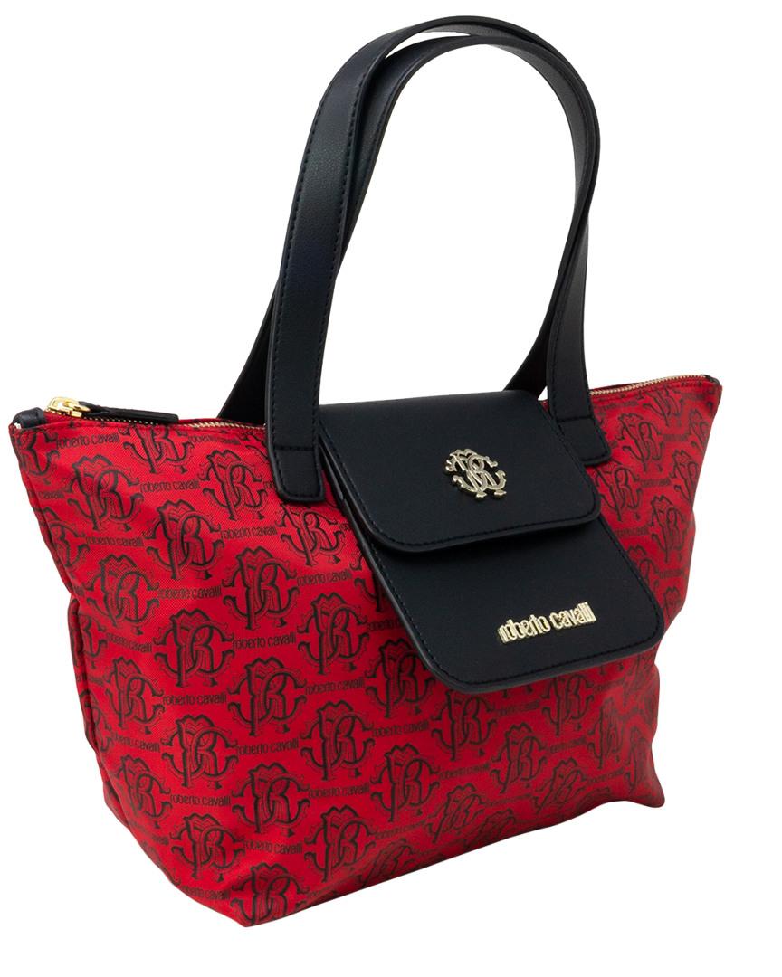roberto cavalli folding large shopper