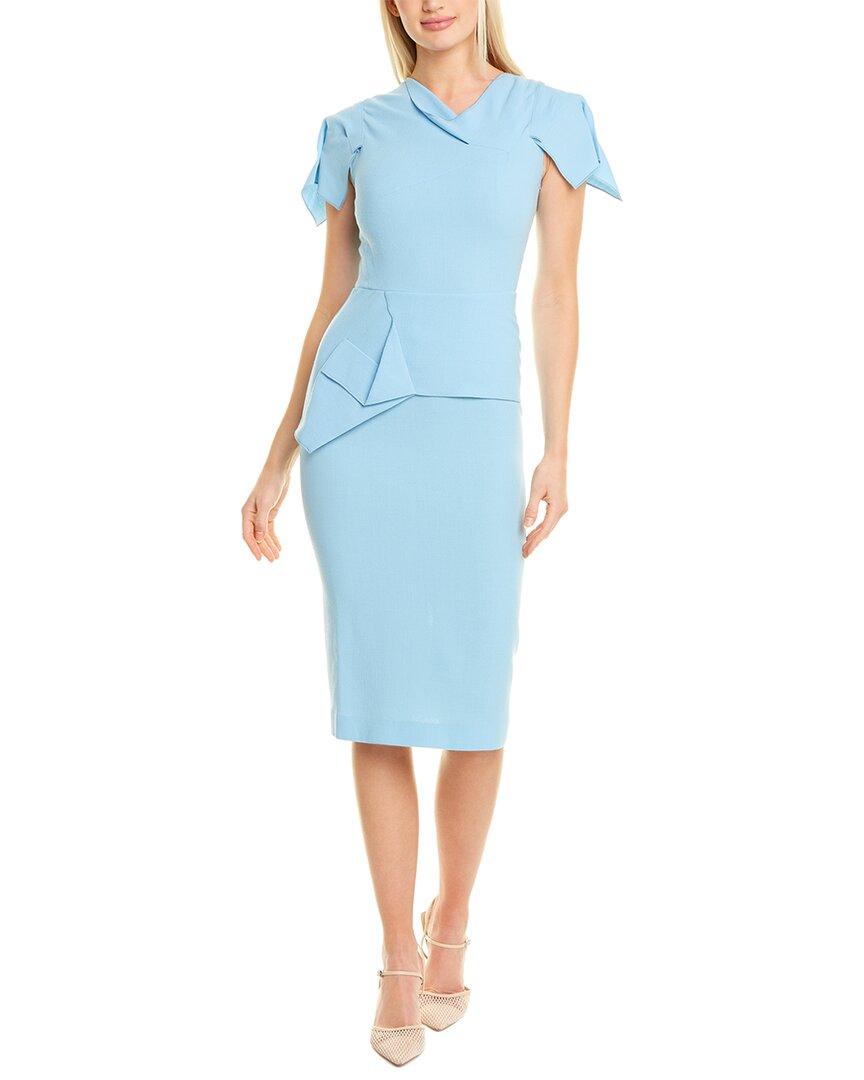 baby blue work dress