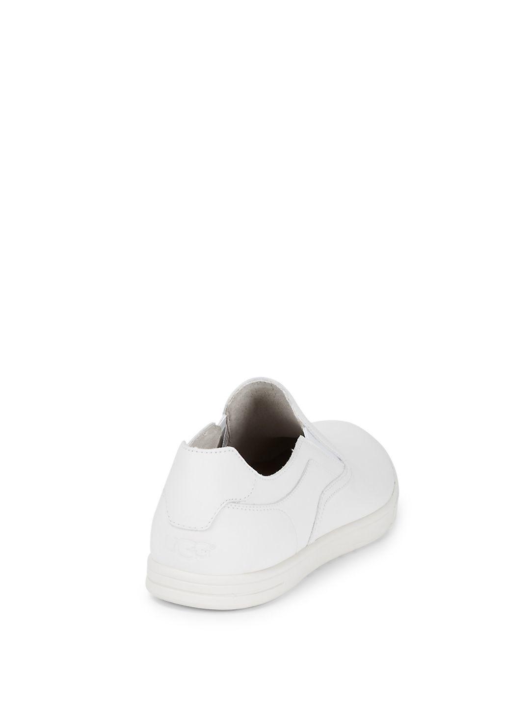 white ugg slip ons