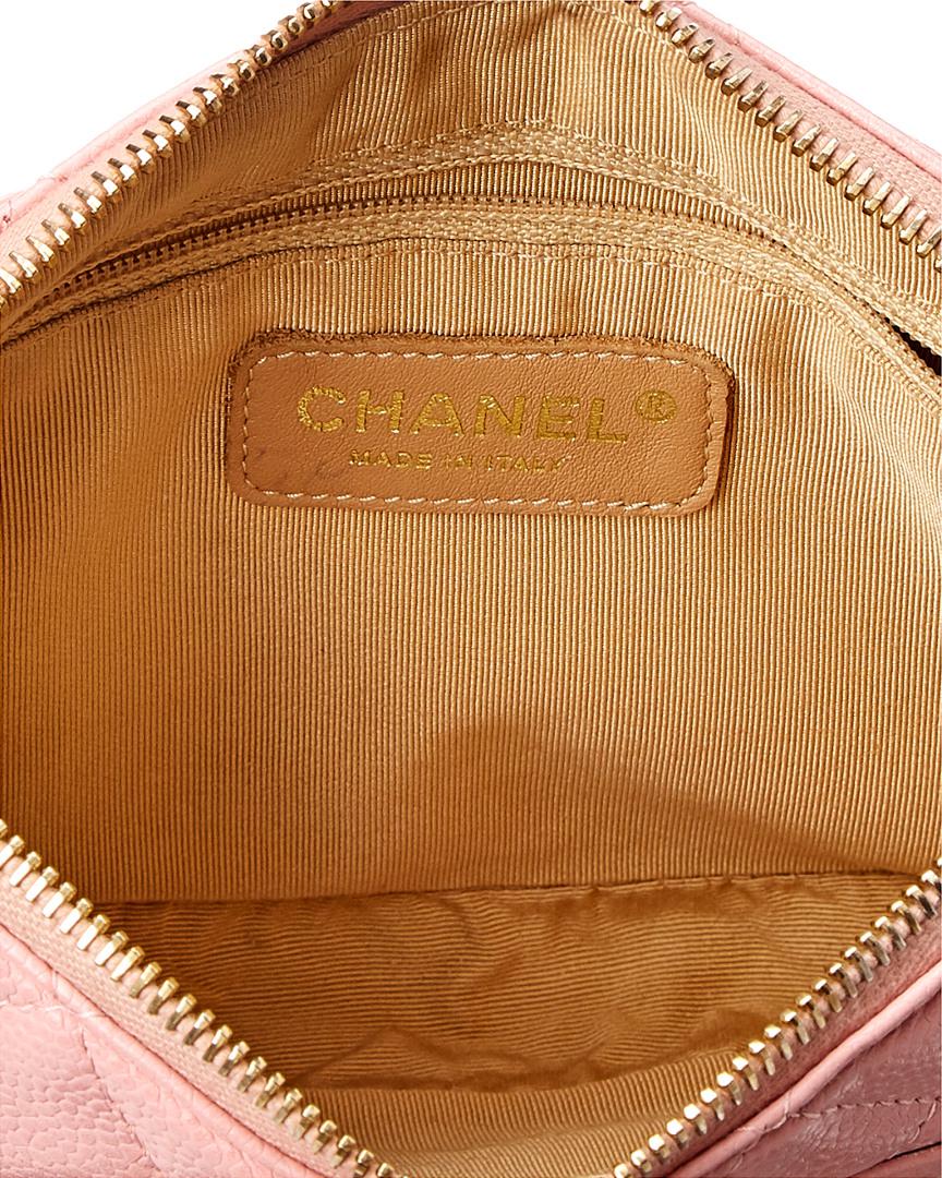 CHANEL Caviar Quilted Pochette Pink 39311