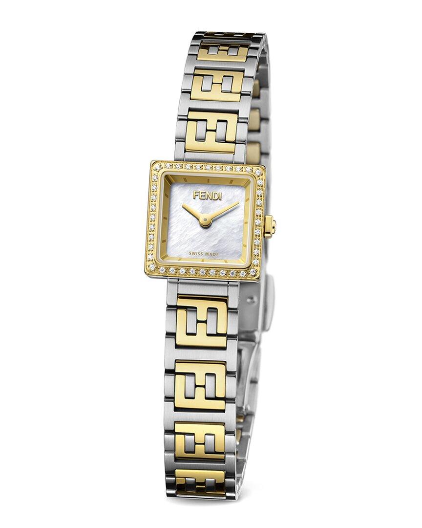 Fendi Forever Square Diamond Watch in Metallic Lyst