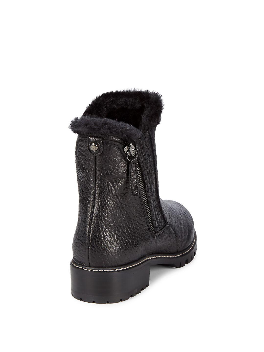 stuart weitzman boots fur