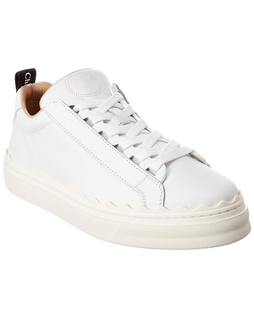 chloe white lauren sneakers