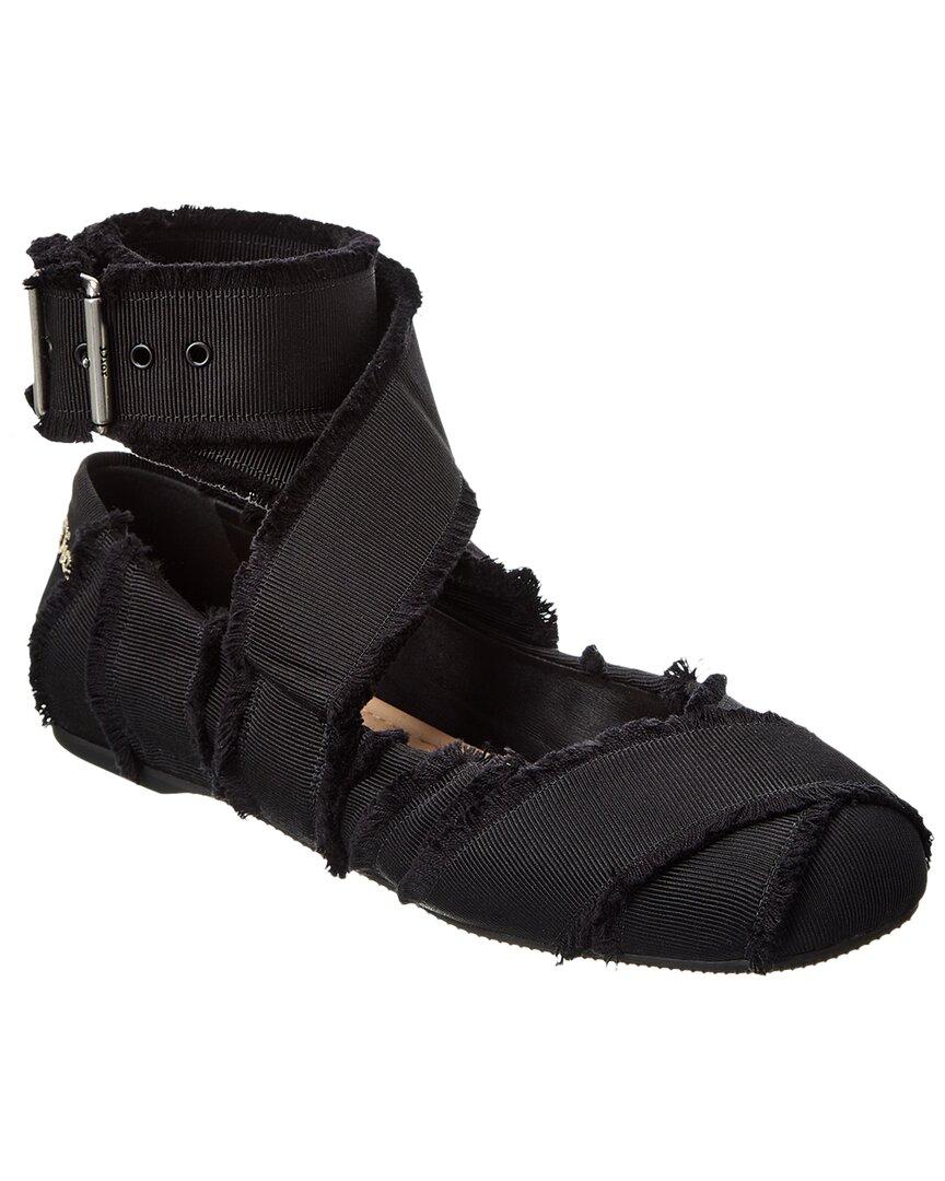 Dior Songe Grosgrain Flat in Black | Lyst
