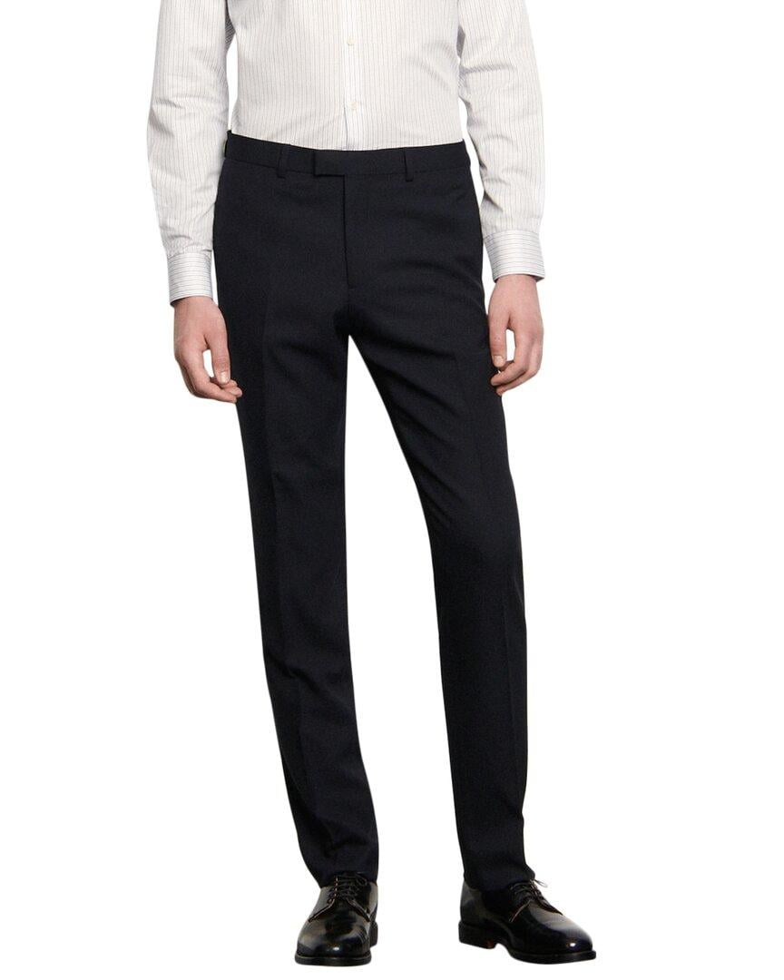 Sandro Berkeley Wool Suit Pant in Black for Men | Lyst