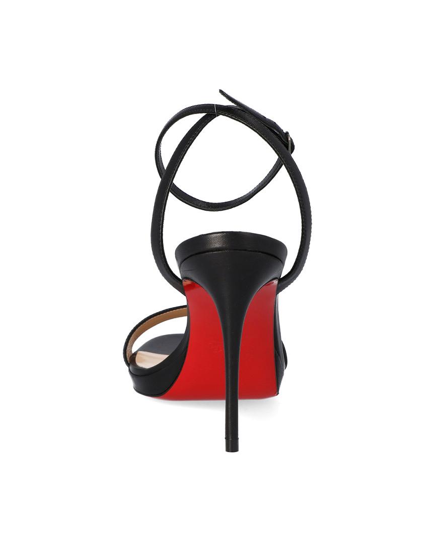 loubi queen 100 leather sandals