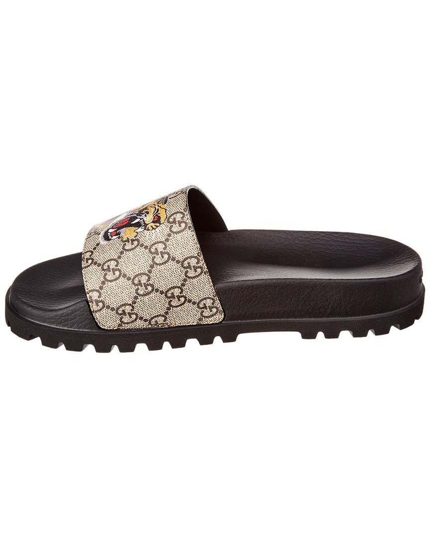 gucci sliders lion