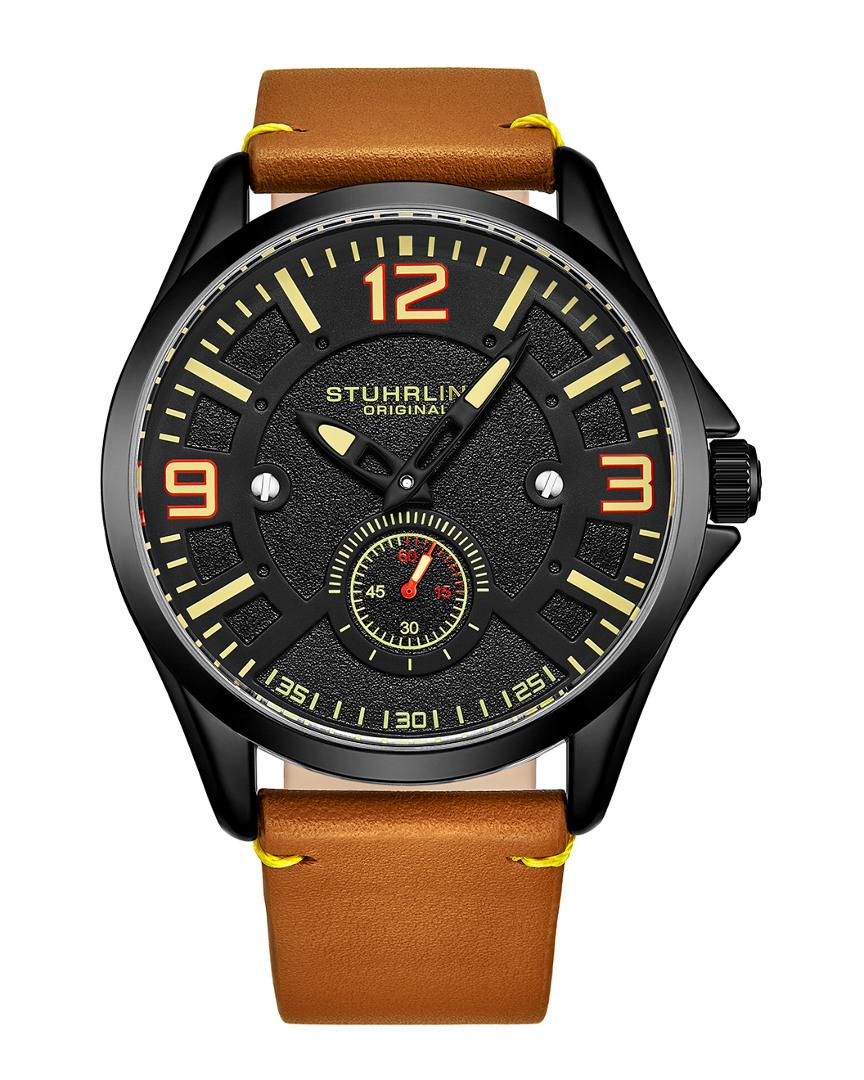 Stuhrling Original Men's Aviator Watch in Black for Men Lyst