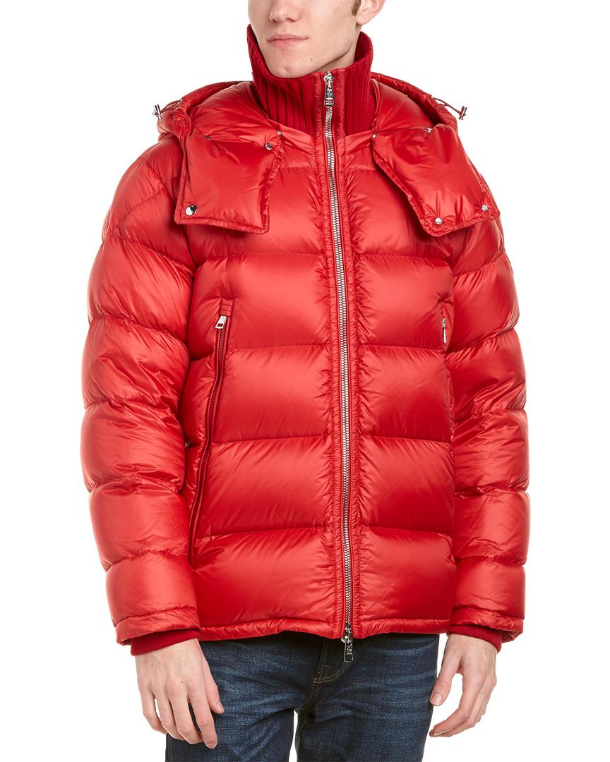 Moncler Synthetic Pascal Down Jacket in Red for Men - Save 33% - Lyst