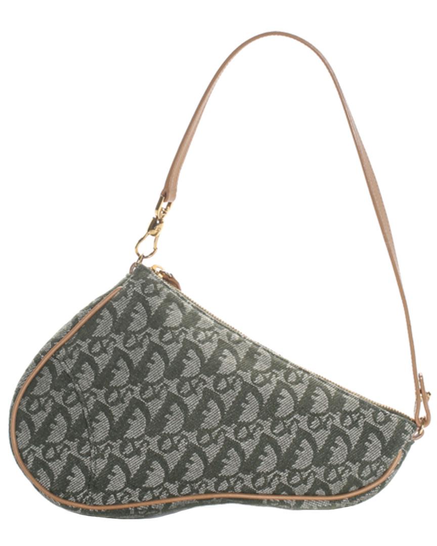 dior green saddle bag