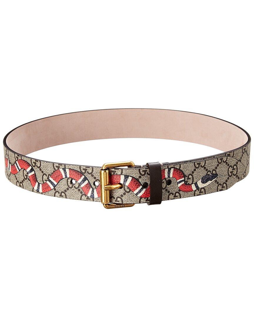 gg supreme belt with kingsnake print