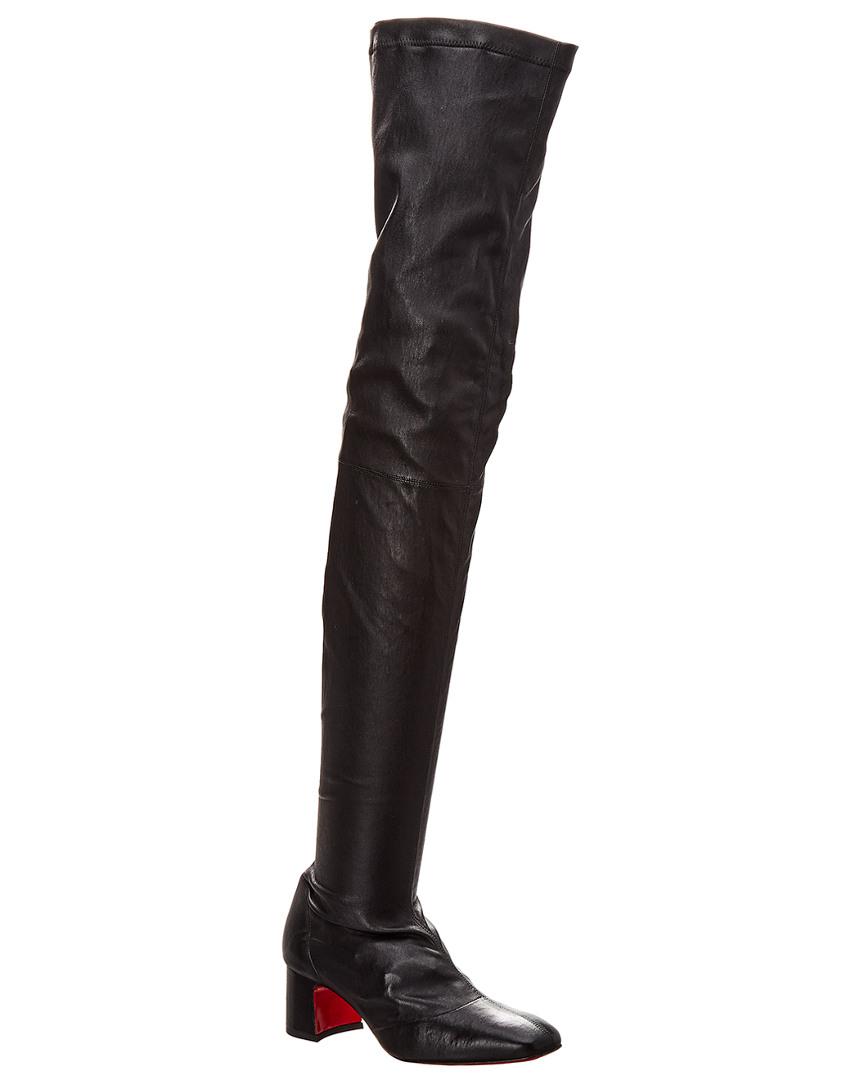 55 over the knee leather boot