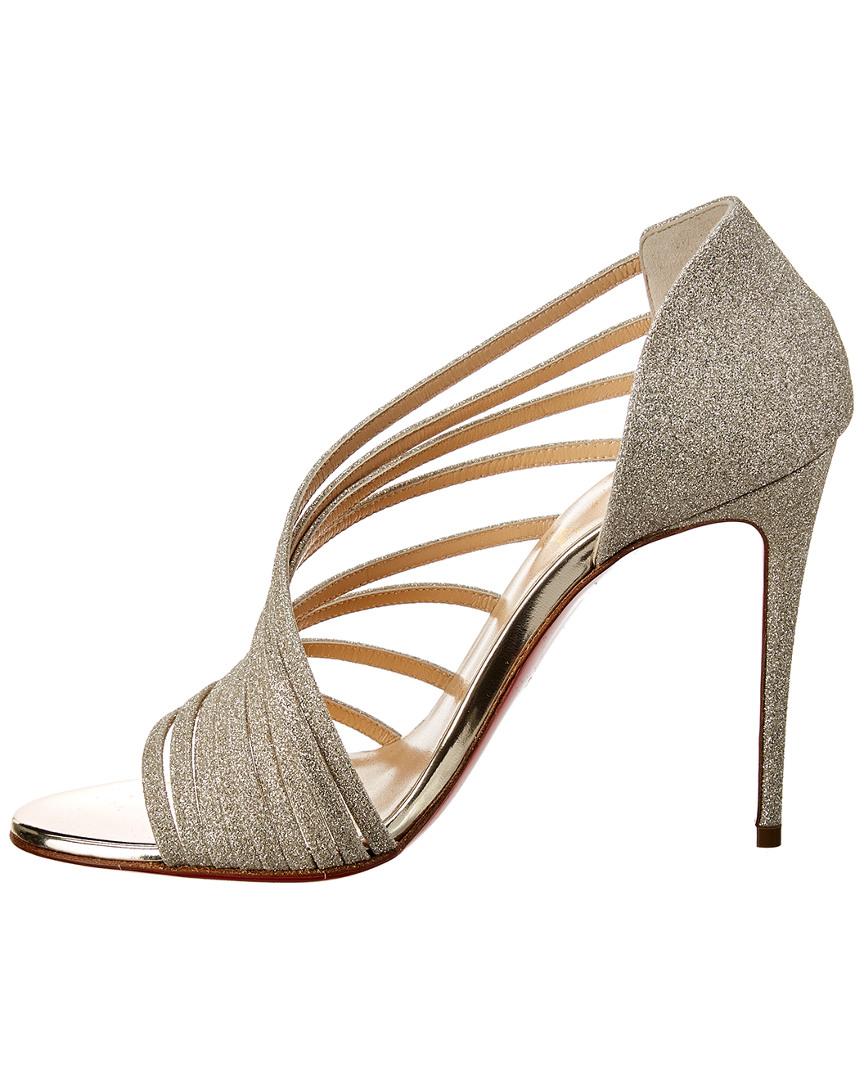 Christian Louboutin Norina 120 Sandal in Metallic |