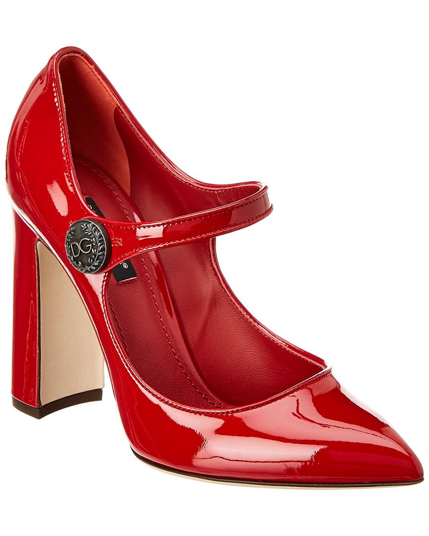 red patent mary jane shoes