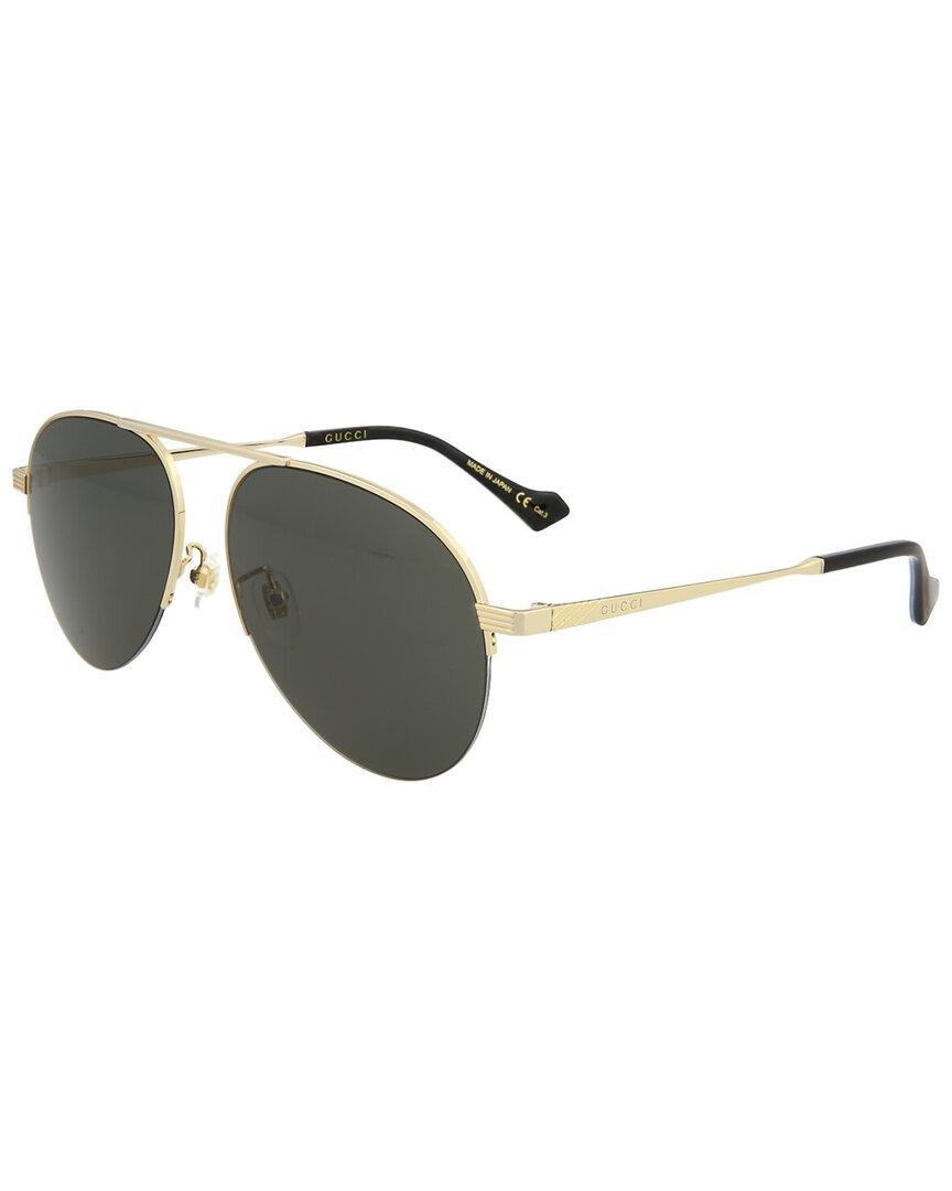 Gucci GG0742S 58mm Sunglasses in Metallic for Men | Lyst UK