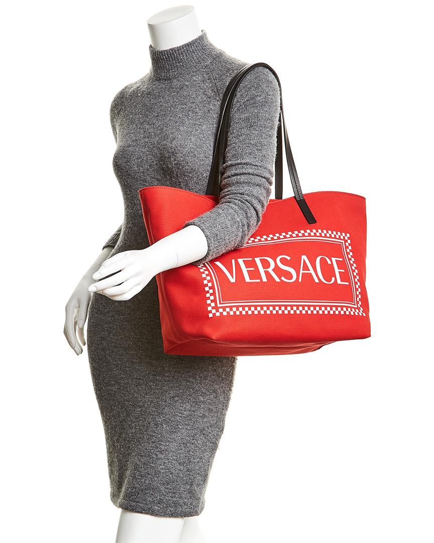 versace canvas tote