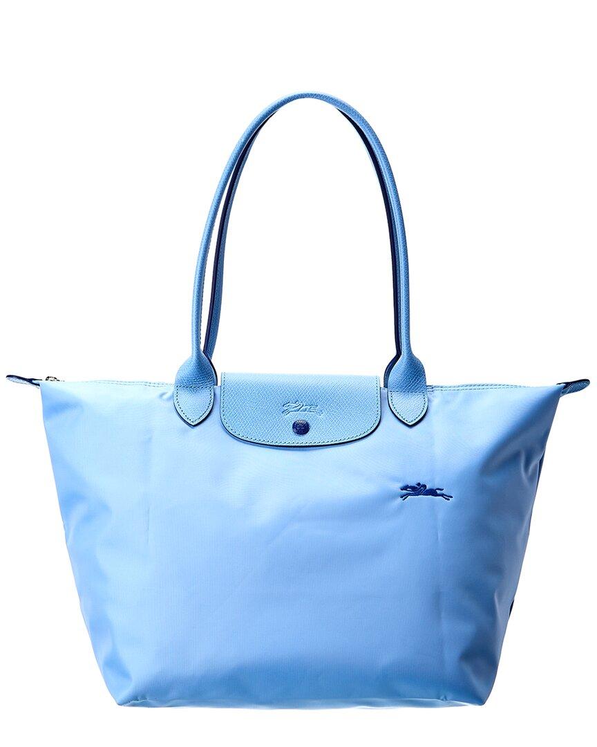 Le Pliage Club Nylon Tote Bag Size Large Blue
