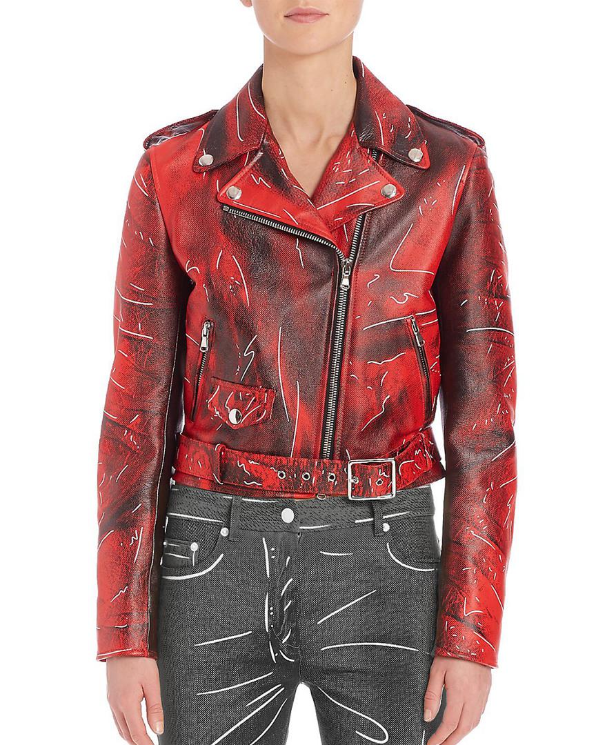red moschino jacket