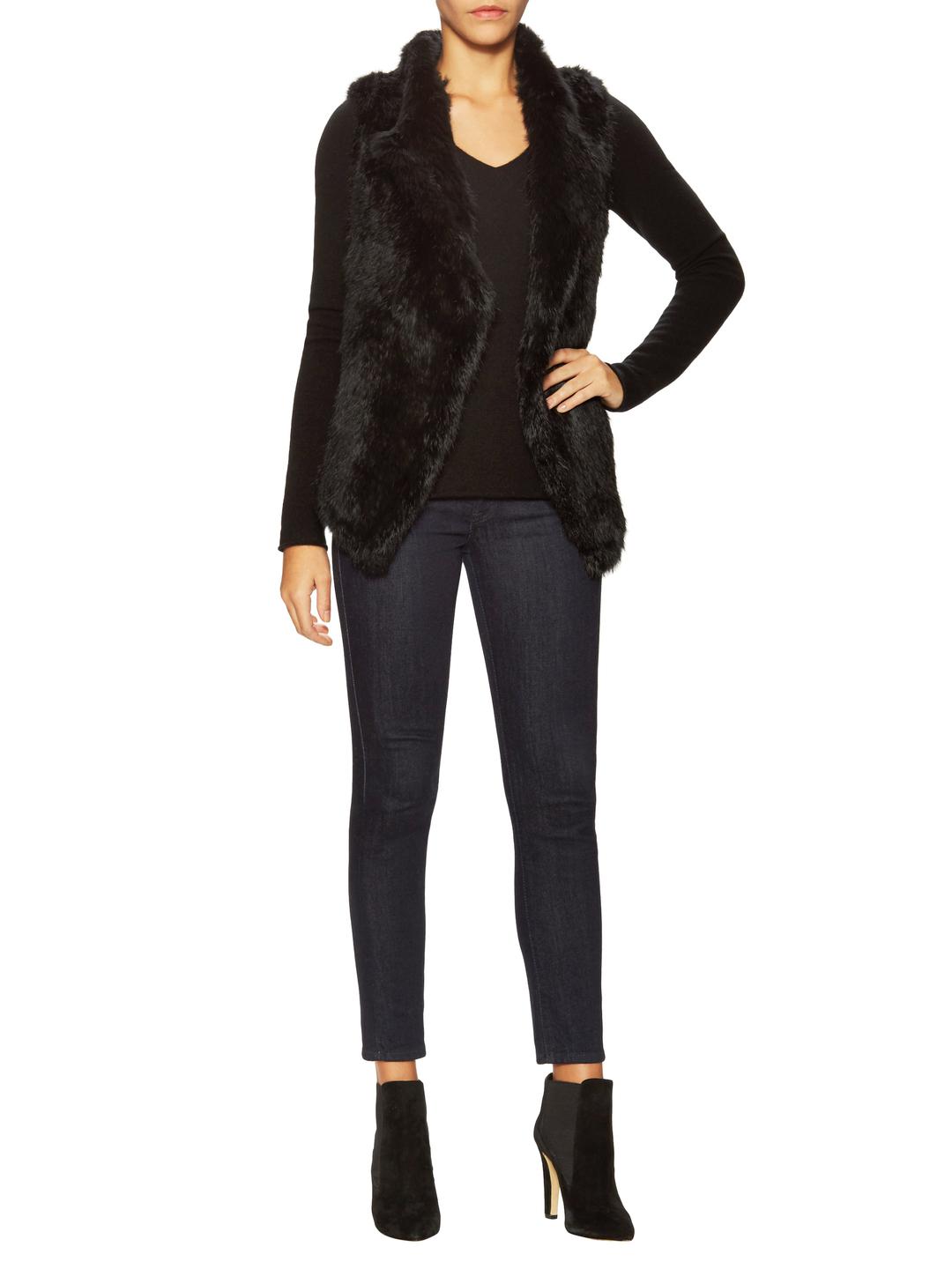 pure navy leather jacket