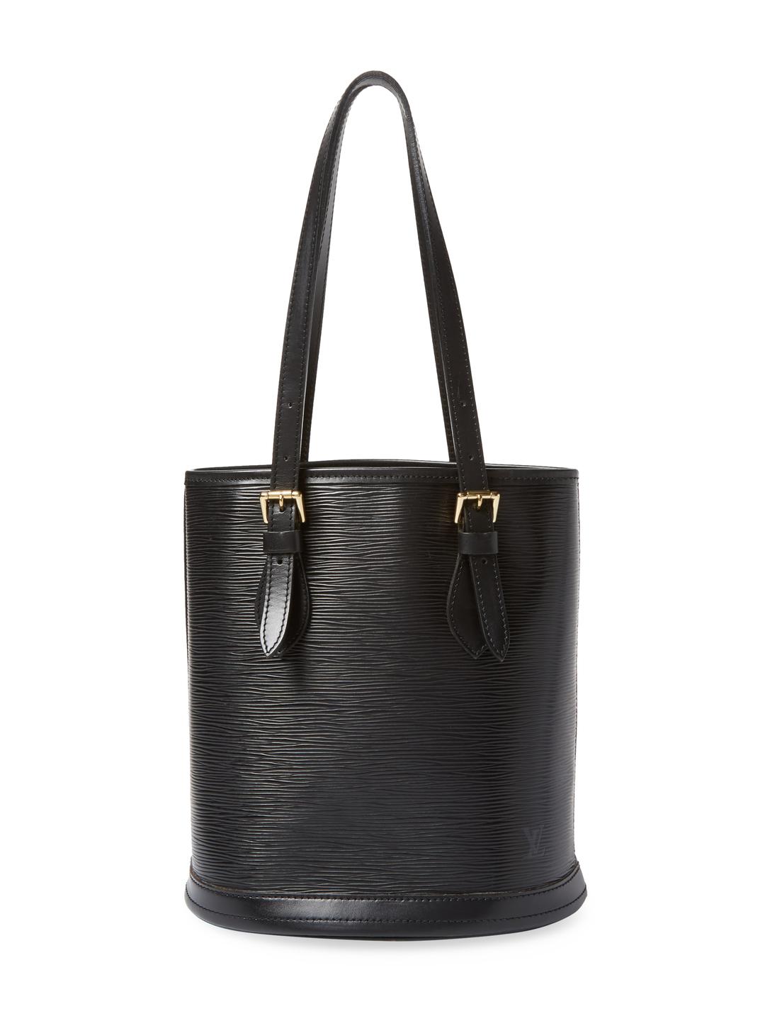 Louis Vuitton Vintage Black Epi Bucket Petite Bag | Lyst