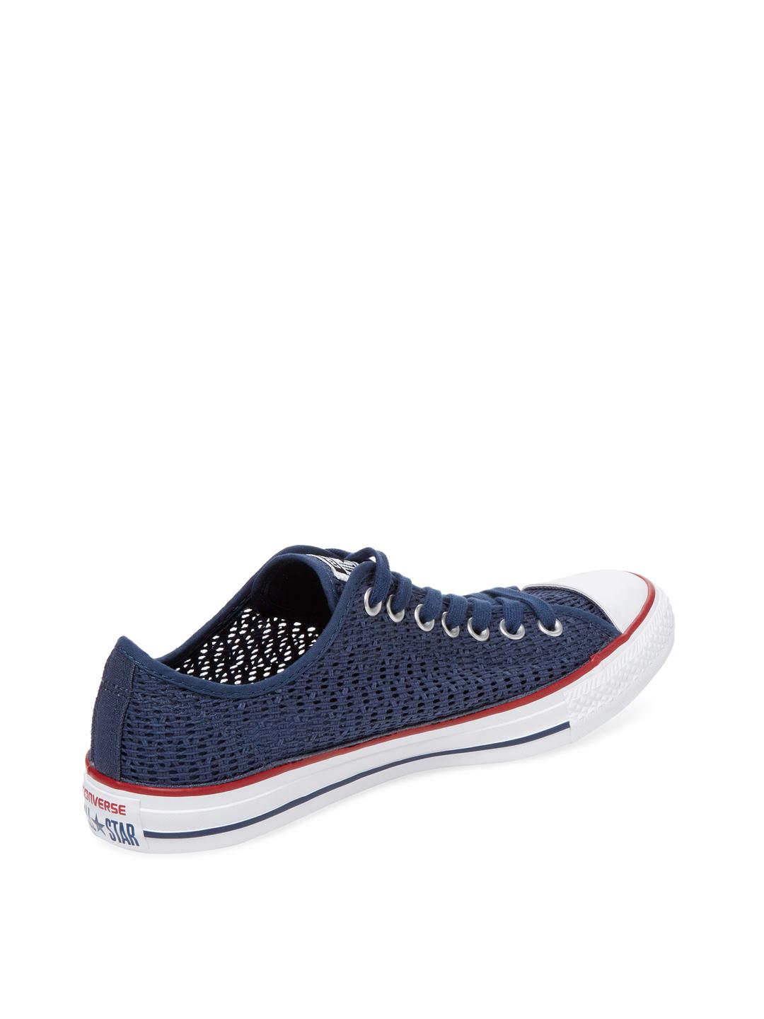 Converse Rubber Chuck Taylor All Star Woven Low Top Sneaker in  Navy/White/Black (Blue) for Men | Lyst
