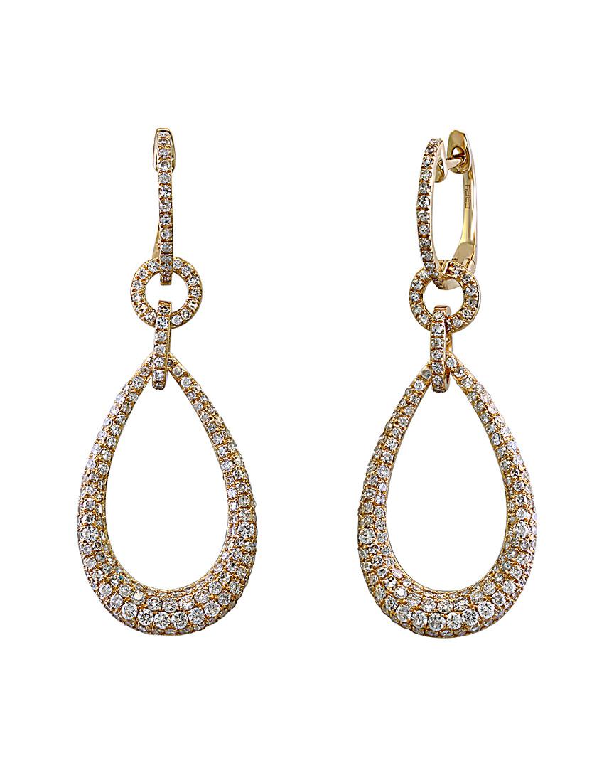 Effy Fine Jewelry 14k 1.50 Ct. Tw. Diamond Drop Earrings in Metallic - Lyst