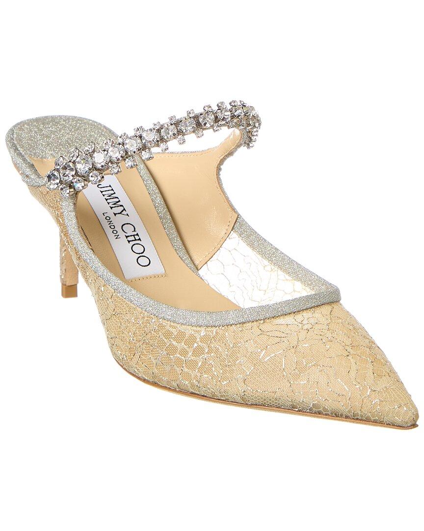Jimmy Choo Bing 65 Lace & Glitter Pump in Metallic Lyst