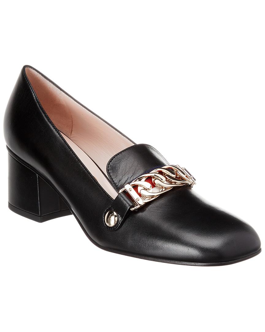 Gucci Sylvie Leather Pump in Black - Save 34% - Lyst