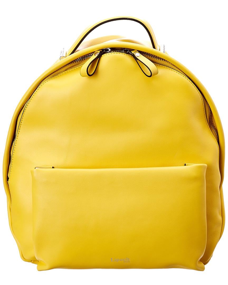 lipault leather backpack