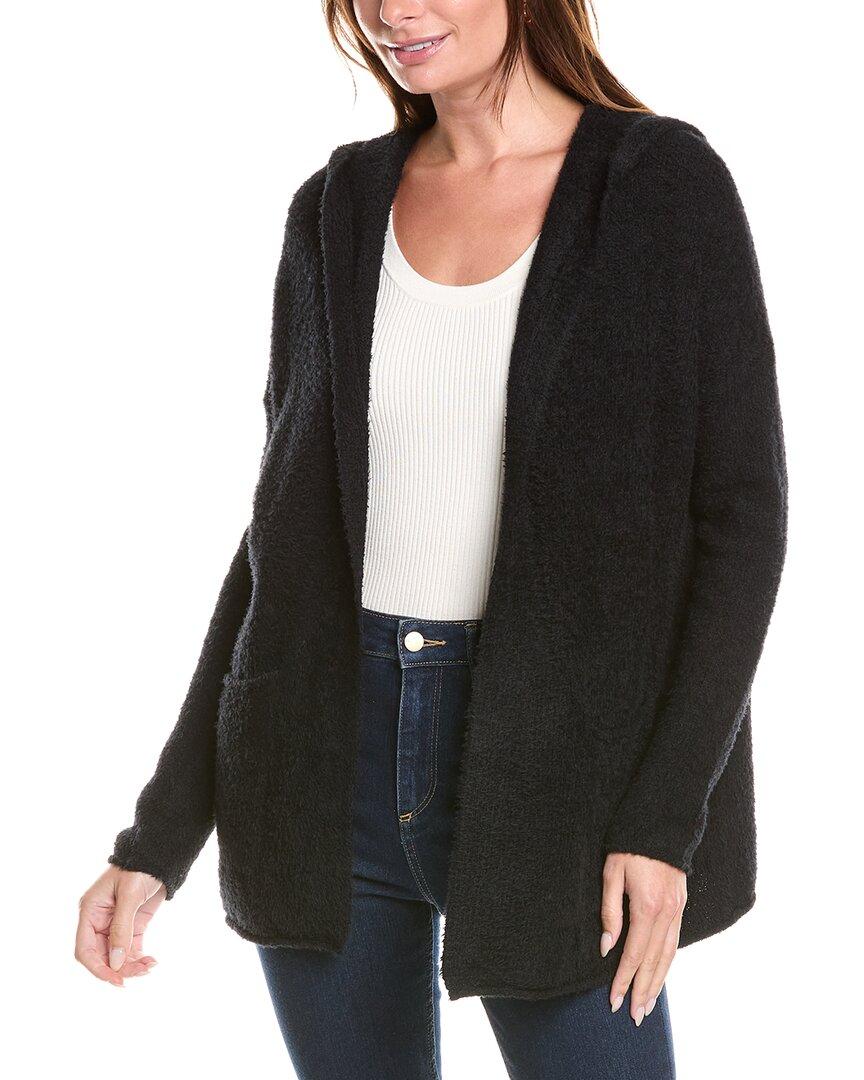 Eileen Fisher Hooded Cardigan in Black Lyst