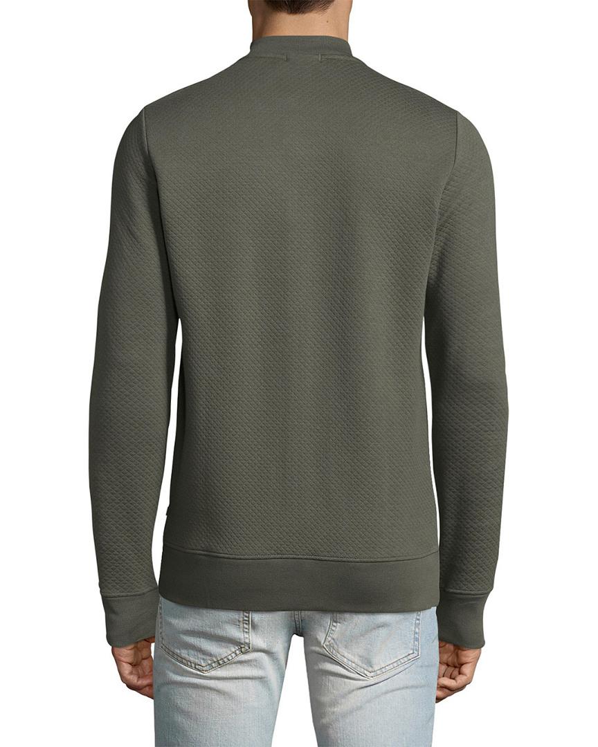 J.Lindeberg Cotton Randall Micro Quilt Bomber Jacket in Green for Men - Lyst