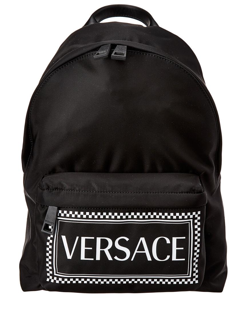 versace black backpack