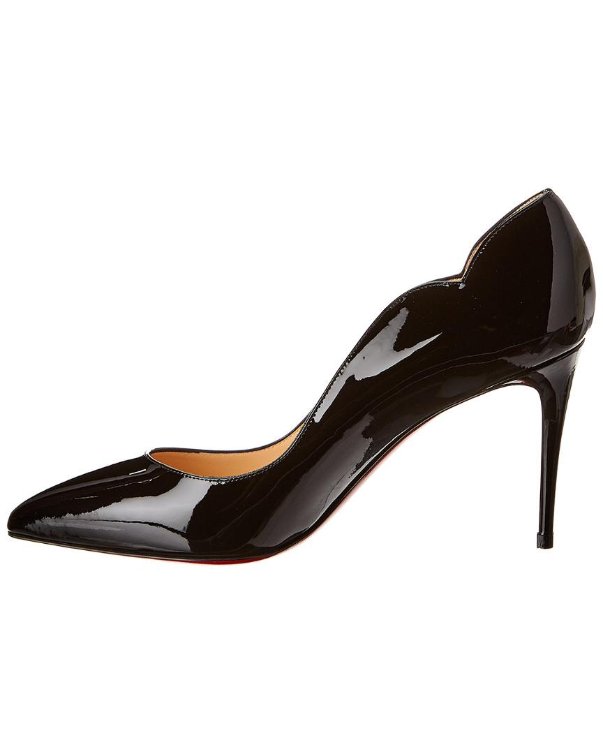 Christian Louboutin Hot Chick 85 Patent Pump in Black | Lyst